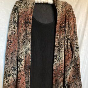 JACKET WITH TOP ATTACHED LIKE NEW BEAUTIFUL COLORS